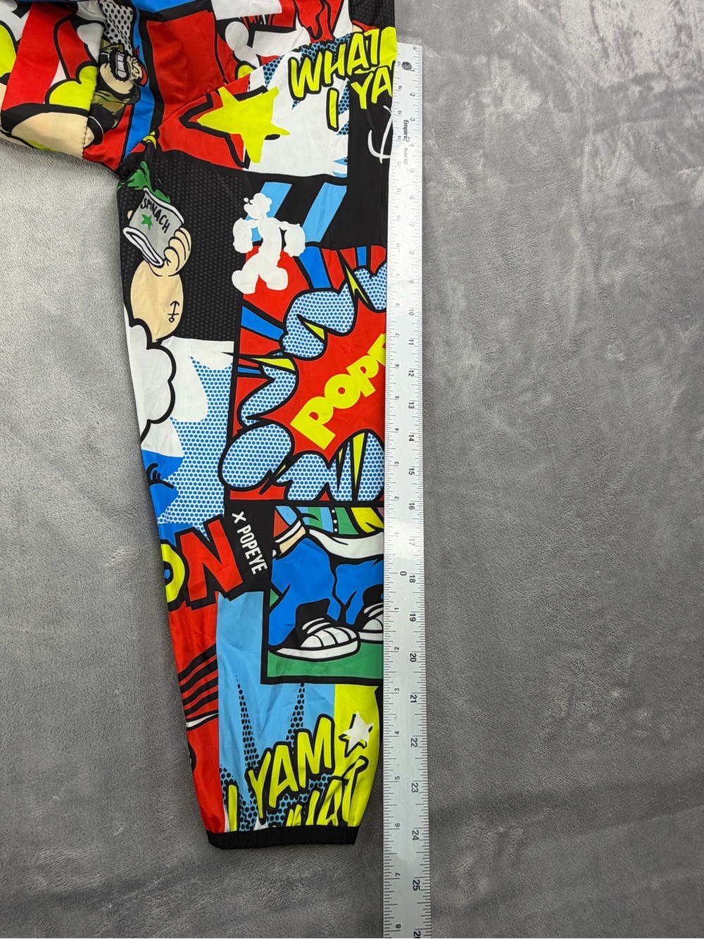 Kids Popeye Multicolor Comic-Print Hooded Zip Jacket Boy School L - Picture 9 of 12
